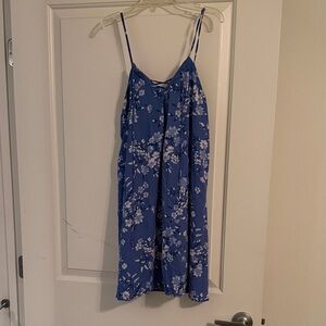 Floral Blue Women's mini dress